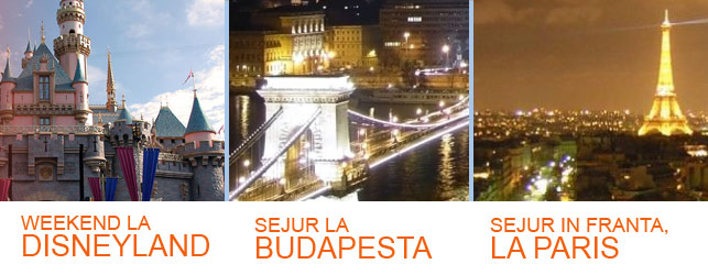 Concursuri online: Castiga un week end la Disneyland, un sejur la Budapesta si o vacanta la Paris