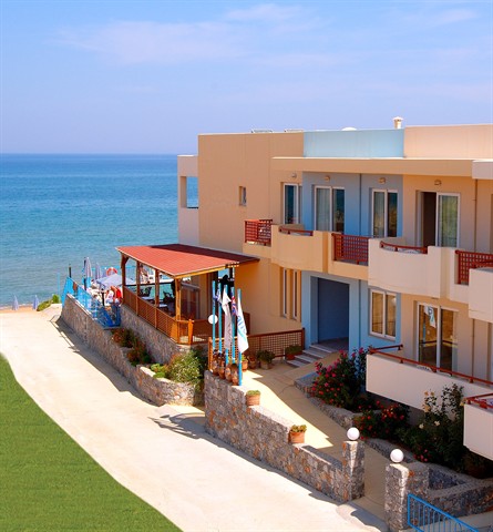 CRETA HOTEL DANAOS BEACH APARTMENTS 3 * BB AVION SI TAXE INCLUSE TARIF 247 EUR