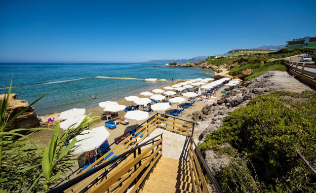 CRETA  HOTEL PORTO GRECO VILLAGE 4 * AI  AVION SI TAXE INCLUSE TARIF 570 EUR