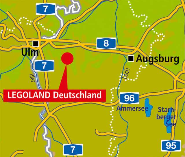 legoland germania harta Legoland Germania Harta