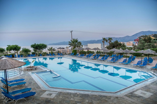 CRETA  HOTEL SEMIRAMIS VILLAGE 4 * AI  AVION SI TAXE INCLUSE TARIF 465 EUR