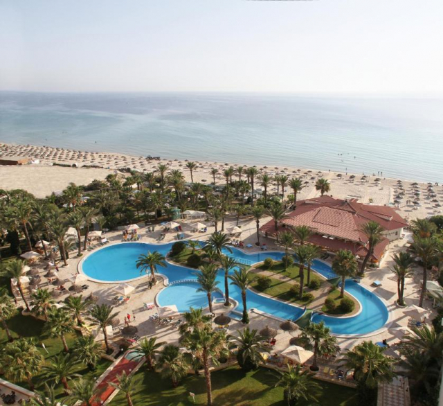 19.07 avion Bucuresti, Tunisia Sousse, Riadh Palms Hotel 689 EURO, 7 nopti, Ultra all inclusive