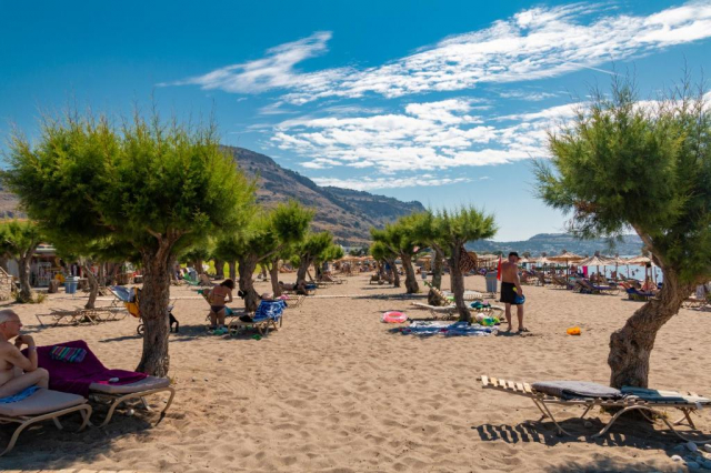 01.07 avion Bucuresti, Grecia - Rhodos Lardos, Hotel Sun Beach Lindos 743 EURO, 7 nopti, All inclusive