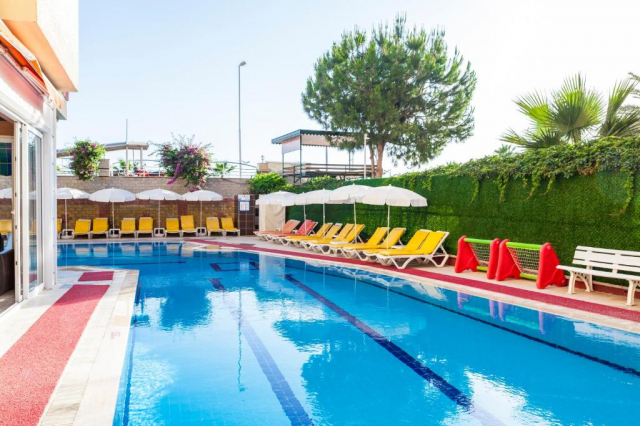 20.08 avion Bucuresti, Turcia - Antalya Alanya, Hotel Galaxy Beach 655 EURO, 7 nopti, All inclusive