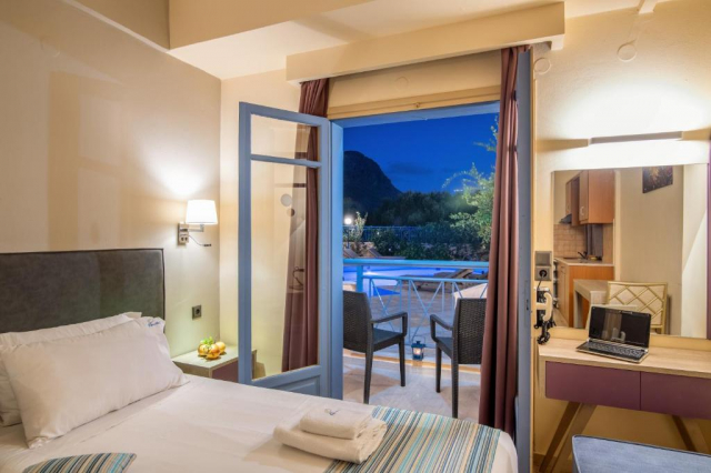 23.07 avion Bucuresti, Grecia - Creta - Heraklion Gouves, Kleanthi Apartments 538 EURO, 7 nopti, Fara masa