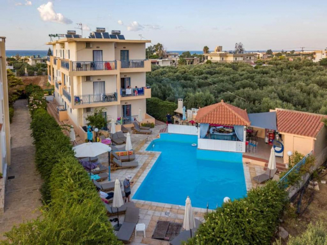 23.07 avion Bucuresti, Grecia - Creta - Heraklion Gouves, Kleanthi Apartments 538 EURO, 7 nopti, Fara masa