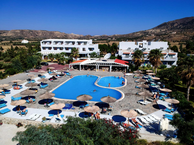 07.09 avion Bucuresti, Grecia - Kos Kardamena, Hotel Evripides Village 636 EURO, 7 nopti, Mic dejun inclus