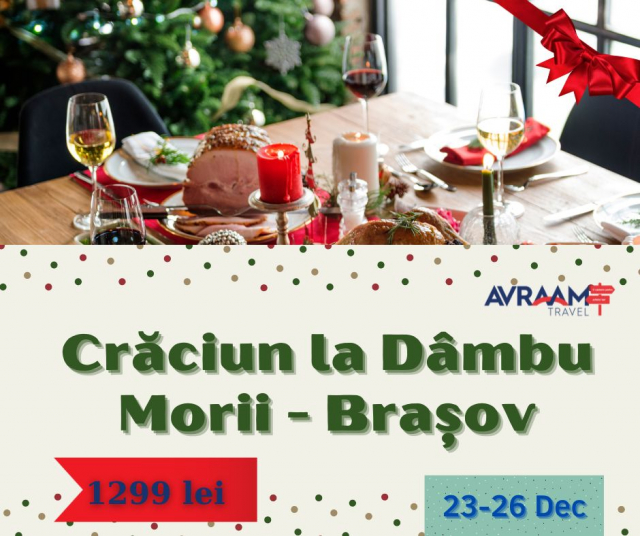 Super oferta de Craciun la Dambu Morii-Brasov, taierea porcului, Paradisul Acvatic, Cetatea Prejmer, Piata Craciun