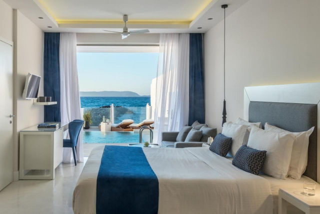 ULTRA LAST MINUTE PE PLAJA INSULA CRETA 5***** DEMIPENSIUNE KNOSSOS BEACH ZBOR CHARTER CU TAXE INCLUSE