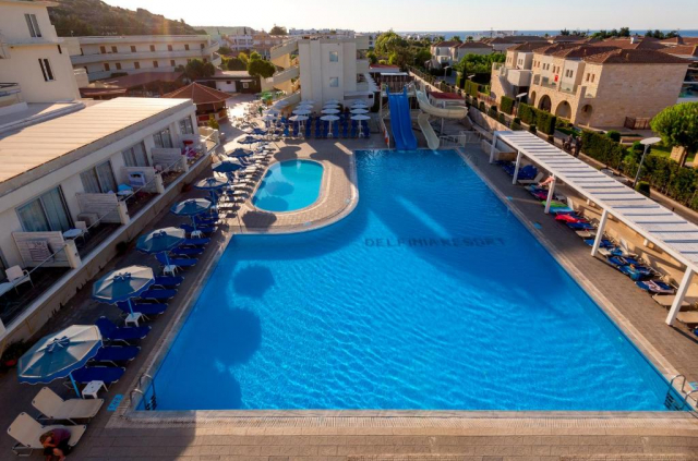ULTRA LAST MINUTE DELUXE INSULA RODOS DELFINIA RESORT 4**** ALL INCLUSIVE ZBOR CHARTER DIN OTOPENI/CRAIOVA/SIBIU CU TAXE INCLUSE