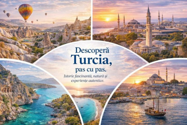29.05 Zbor Bucuresti, ISTANBUL, ANKARA, CAPPADOCIA, ANTALYA -7 nopti cu mic dejun 489 euro/persoana/sejur/taxe aeroport incluse