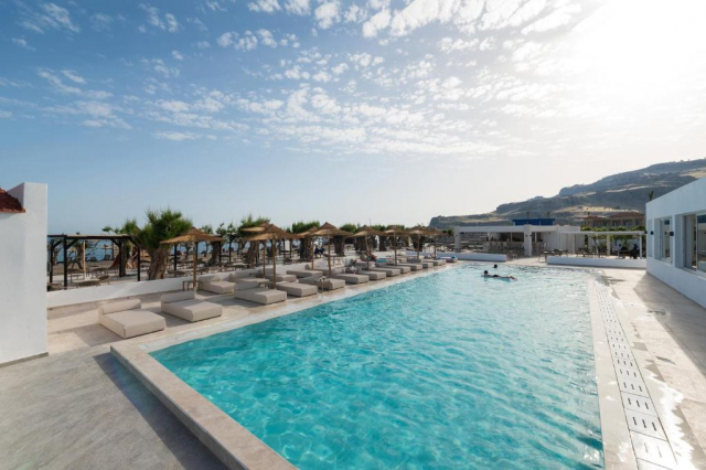 ULTRA LAST MINUTE INSULA RODOS SUN BEACH LINDOS  3*** ALL INCLUSIVE ZBOR CHARTER DIN OTOPENI CU TAXE INCLUSE