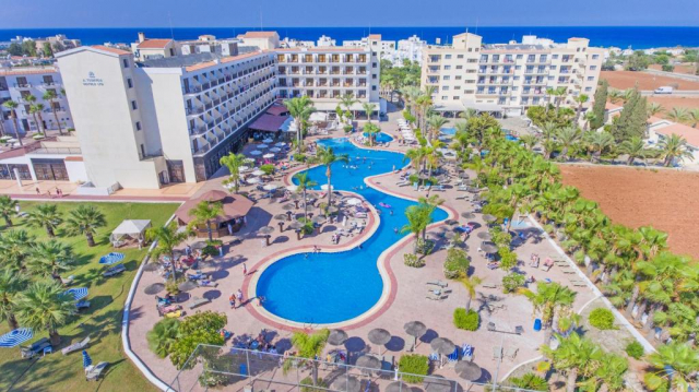 CIPRU, AVION DIN BUCURESTI, LA HOTEL TSOKKOS PARADISE VILLAGE 4*, LA TARIFUL DE 650 EURO/PERS, HB! 