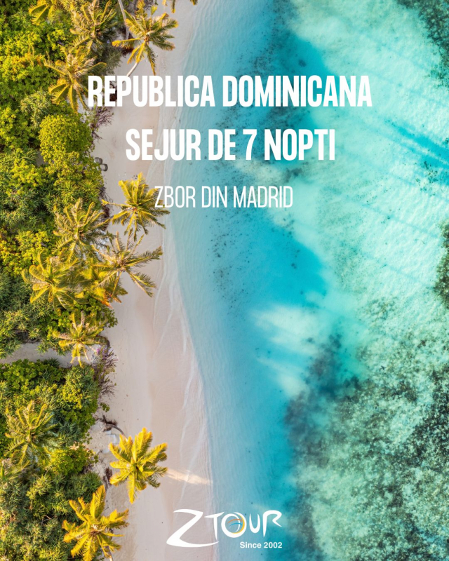 LAST MINUTE 7 NOPTI IN  REPUBLICA DOMINICANA (TBI)