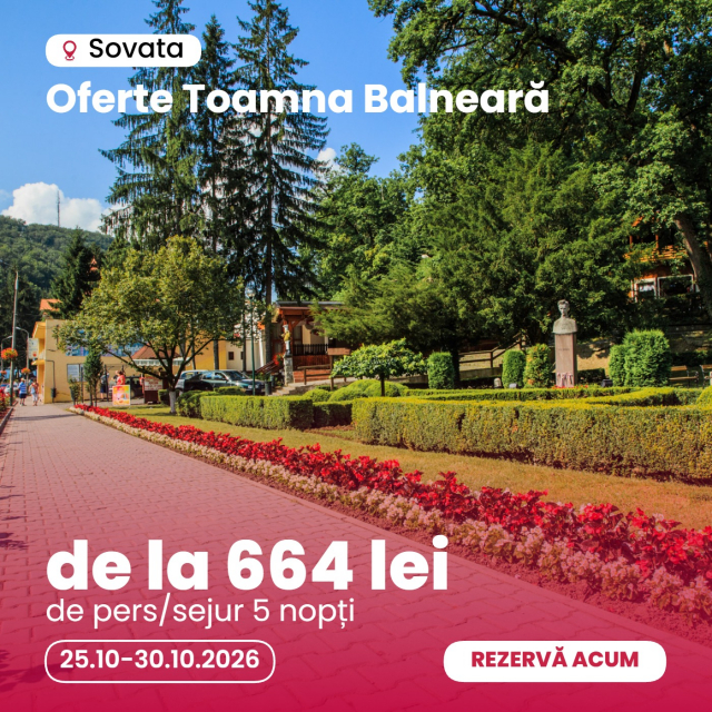  SOVATA 5  NOPȚI FABESCA HOTEL &amp; SPA 4★  2.181 LEI/pers